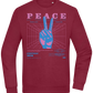 Peace Positive Mind Positive Life Design - Comfort Essential Unisex Sweater_BORDEAUX_front