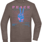 Peace Positive Mind Positive Life Design - Comfort Essential Unisex Sweater_CHARCOAL CHIN_front