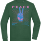 Peace Positive Mind Positive Life Design - Comfort Essential Unisex Sweater_GREEN BOTTLE_front