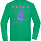 Peace Positive Mind Positive Life Design - Comfort Essential Unisex Sweater_MEADOW GREEN_front