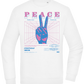 Peace Positive Mind Positive Life Design - Comfort Essential Unisex Sweater_WHITE_front