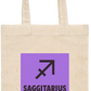 Zodiac Saggitarius Design - Essential small colored handle gift bag_BEIGE_front