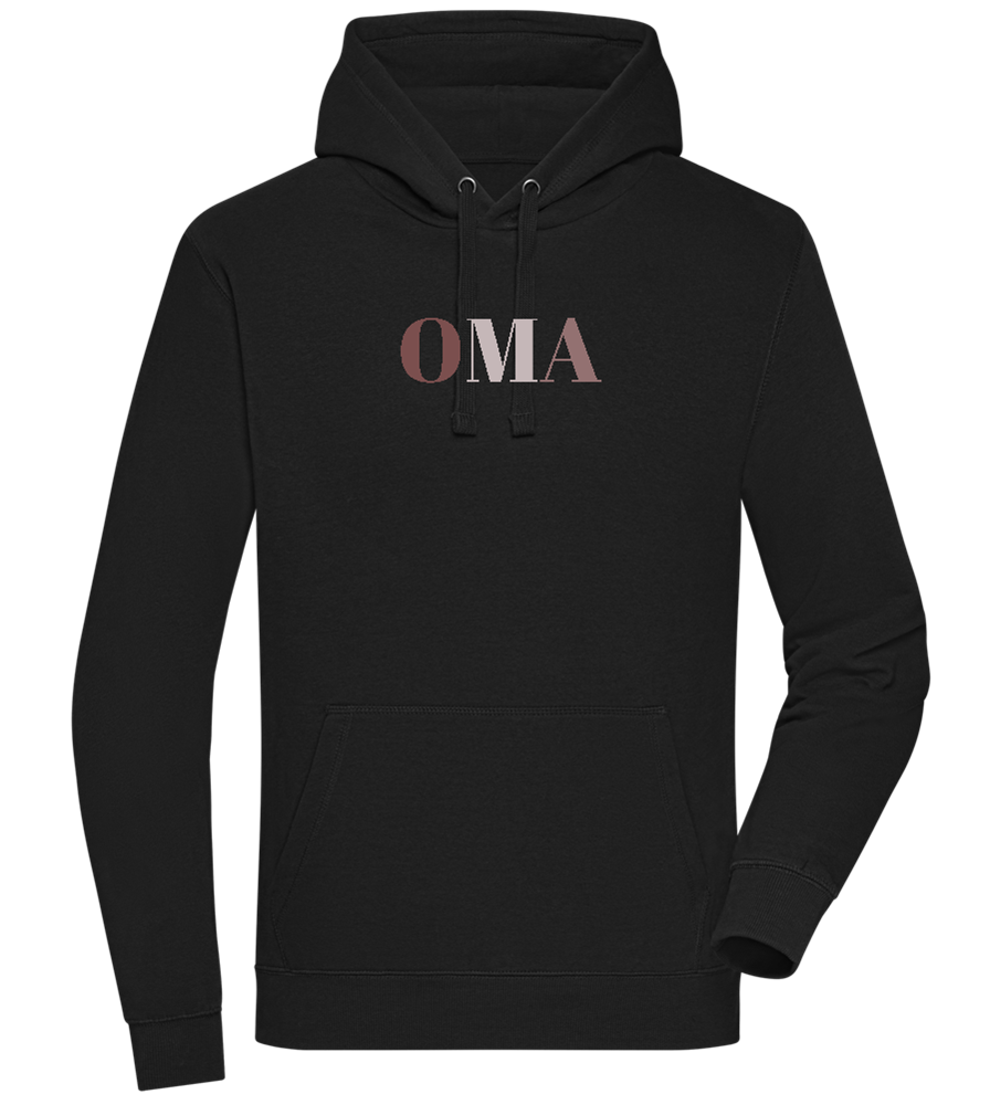 OMA Design - Premium unisex hoodie_BLACK_front