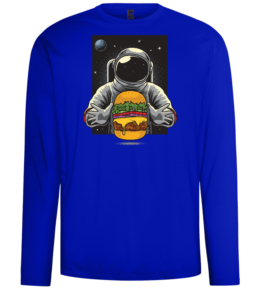 Spaceman Burger Design - Comfort men's long sleeve t-shirt_OVERSEAS_front