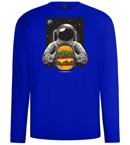 Spaceman Burger Design - Comfort men's long sleeve t-shirt_OVERSEAS_front