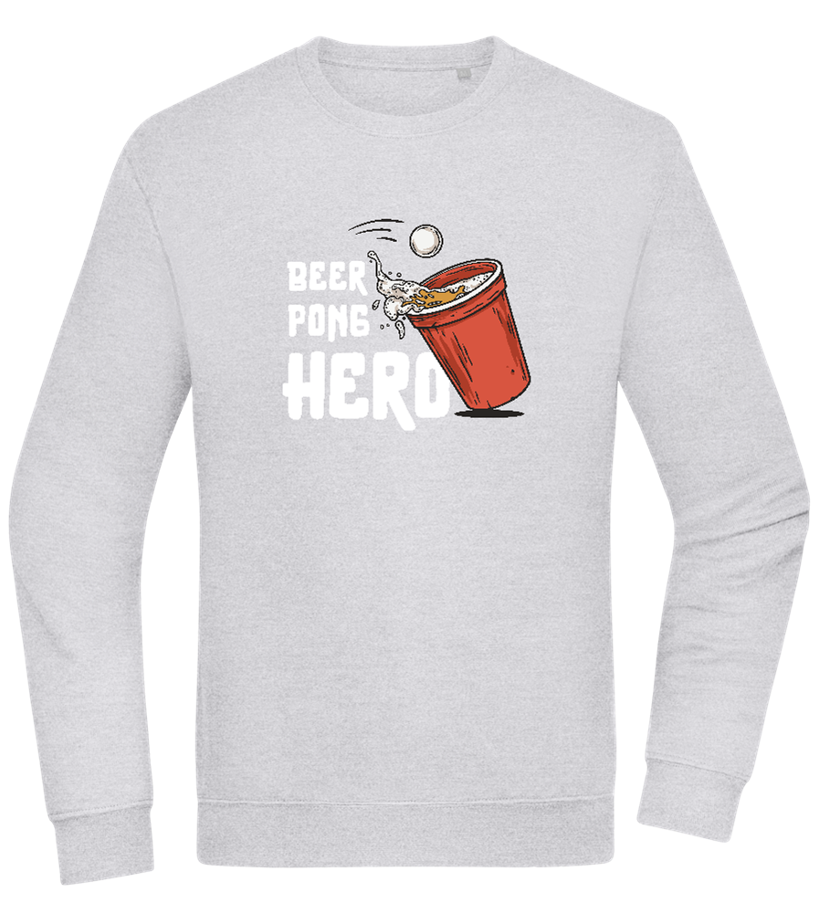 Beer Pong Hero Design - Comfort Essential Unisex Sweater_ORION GREY II_front