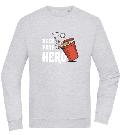 Beer Pong Hero Design - Comfort Essential Unisex Sweater_ORION GREY II_front