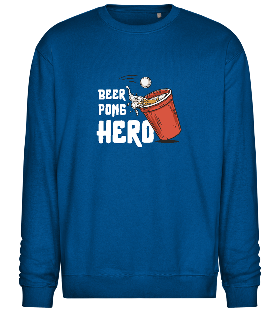 Beer Pong Hero Design - Comfort Essential Unisex Sweater_ROYAL_front