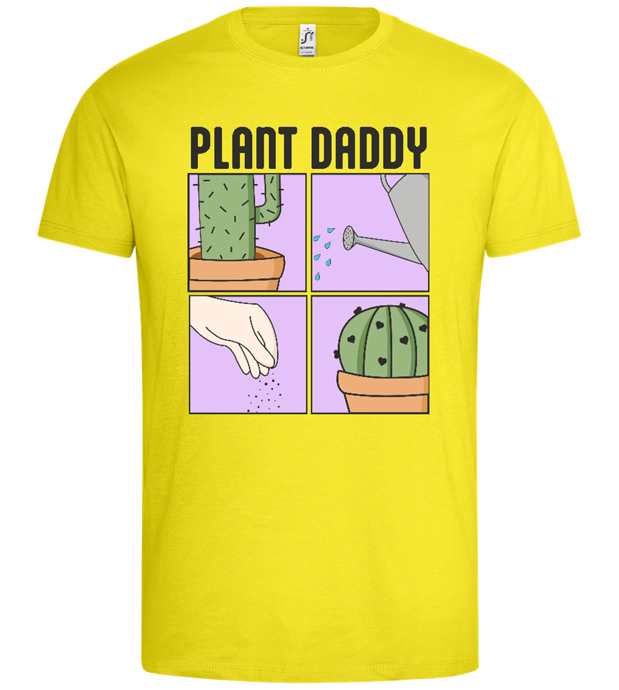 Proud Plant Daddy Design - Premium men's t-shirt_LEMON_front