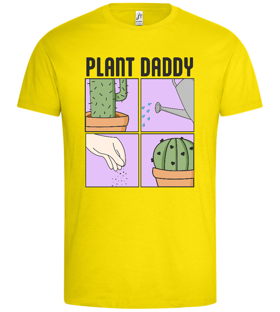 Proud Plant Daddy Design - Premium men's t-shirt_YELLOW_front