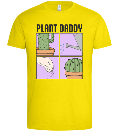 Proud Plant Daddy Design - Premium men's t-shirt_YELLOW_front