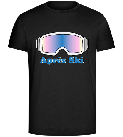 Après Ski Glasses Design - Comfort Unisex T-Shirt_DEEP BLACK_front