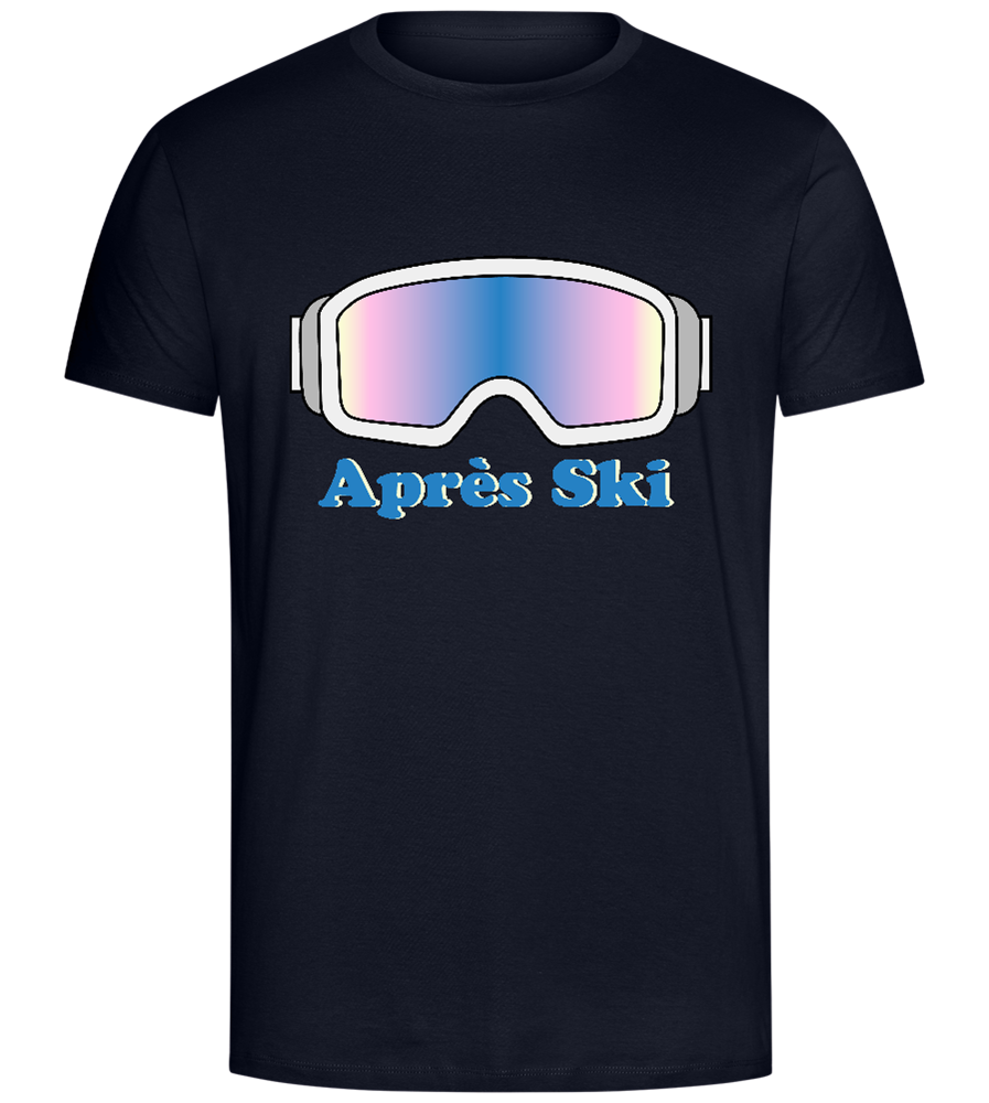 Après Ski Glasses Design - Comfort Unisex T-Shirt_FRENCH NAVY_front