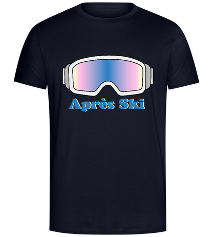 Après Ski Glasses Design - Comfort Unisex T-Shirt_FRENCH NAVY_front