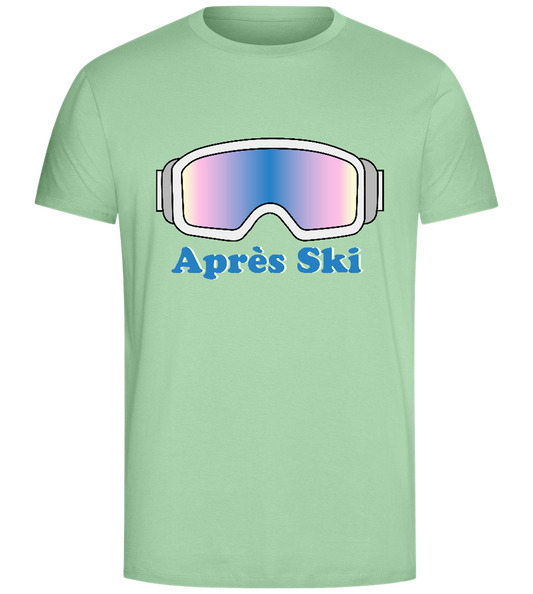 Après Ski Glasses Design - Comfort Unisex T-Shirt_ICE GREEN_front