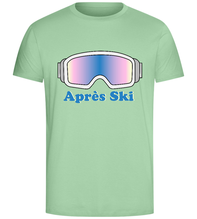 Après Ski Glasses Design - Comfort Unisex T-Shirt_ICE GREEN_front