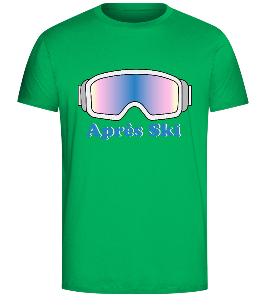 Après Ski Glasses Design - Comfort Unisex T-Shirt_SPRING GREEN_front