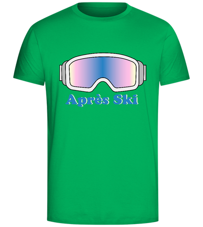 Après Ski Glasses Design - Comfort Unisex T-Shirt_SPRING GREEN_front