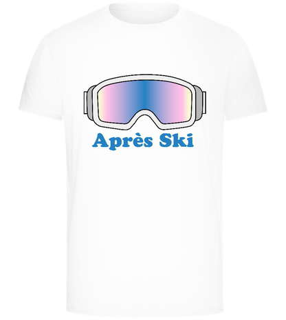 Après Ski Glasses Design - Comfort Unisex T-Shirt_WHITE_front