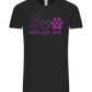 Peace Love Dogs Design - Comfort Unisex T-Shirt_DEEP BLACK_front