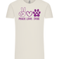 Peace Love Dogs Design - Comfort Unisex T-Shirt_ECRU_front