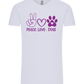 Peace Love Dogs Design - Comfort Unisex T-Shirt_LILAK_front