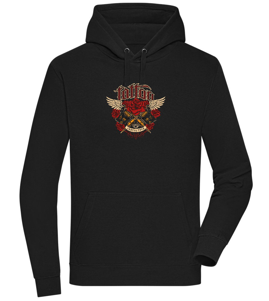 Subculture Tattoo Design - Premium unisex hoodie_BLACK_front