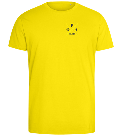 OPA EST Design - Comfort men's fitted t-shirt_YELLOW_front