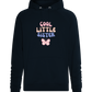 Cool Little Sister Butterfly Design - Comfort unisex hoodie_BLACK_front