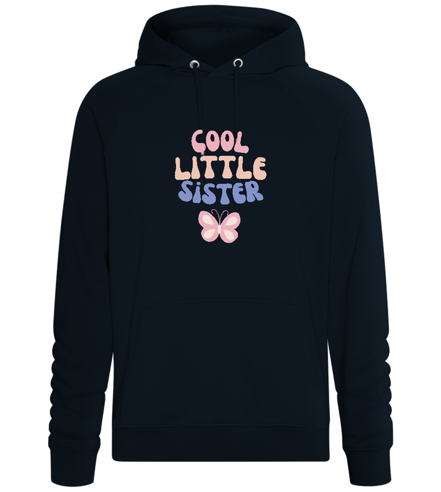 Cool Little Sister Butterfly Design - Comfort unisex hoodie_BLACK_front