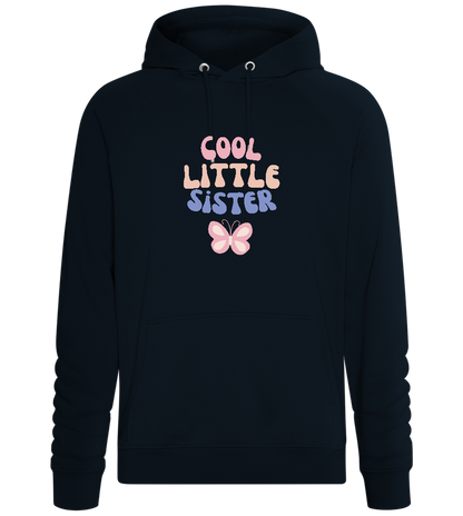 Cool Little Sister Butterfly Design - Comfort unisex hoodie_BLACK_front