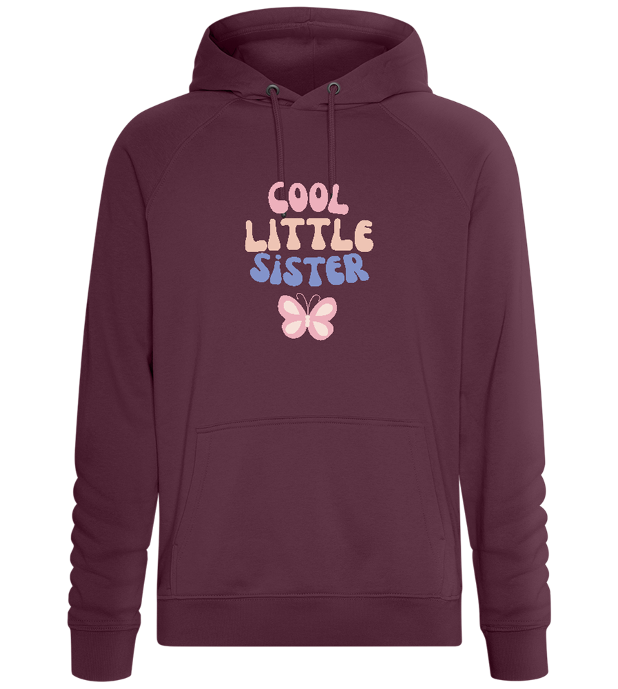 Cool Little Sister Butterfly Design - Comfort unisex hoodie_BORDEAUX_front