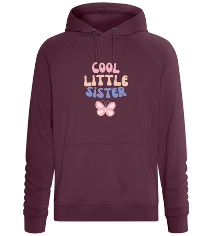 Cool Little Sister Butterfly Design - Comfort unisex hoodie_BORDEAUX_front