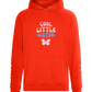 Cool Little Sister Butterfly Design - Comfort unisex hoodie_BURNT ORANGE_front