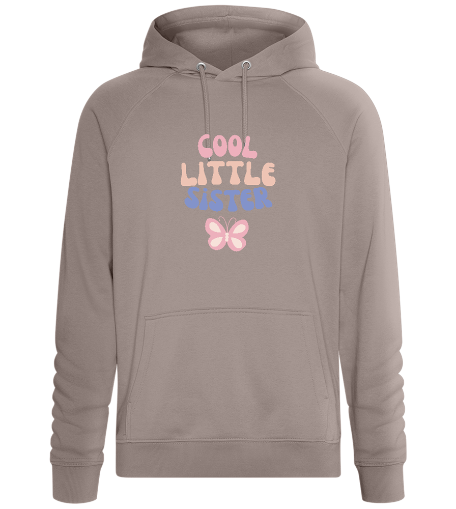 Cool Little Sister Butterfly Design - Comfort unisex hoodie_CHARCOAL CHIN_front