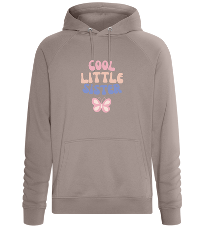 Cool Little Sister Butterfly Design - Comfort unisex hoodie_CHARCOAL CHIN_front