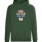 Cool Little Sister Butterfly Design - Comfort unisex hoodie_GREEN BOTTLE_front