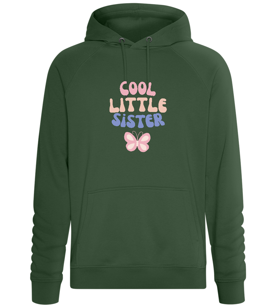 Cool Little Sister Butterfly Design - Comfort unisex hoodie_GREEN BOTTLE_front