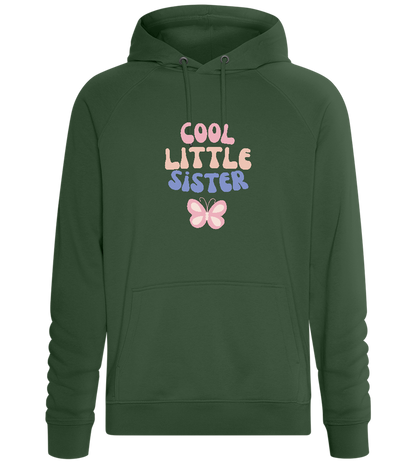 Cool Little Sister Butterfly Design - Comfort unisex hoodie_GREEN BOTTLE_front