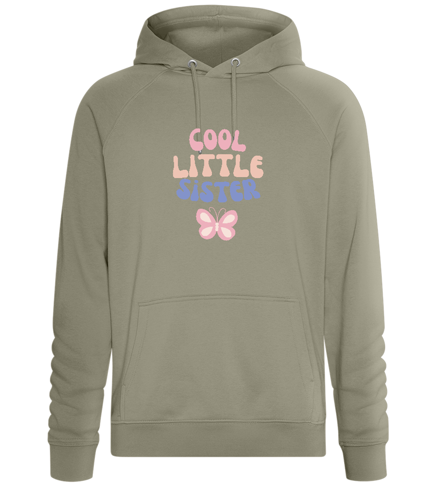 Cool Little Sister Butterfly Design - Comfort unisex hoodie_KHAKI_front