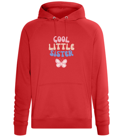 Cool Little Sister Butterfly Design - Comfort unisex hoodie_RED_front