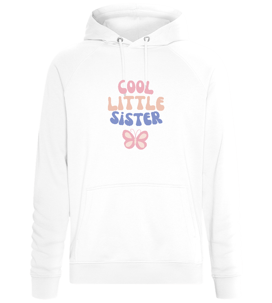 Cool Little Sister Butterfly Design - Comfort unisex hoodie_WHITE_front