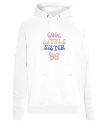 Cool Little Sister Butterfly Design - Comfort unisex hoodie_WHITE_front