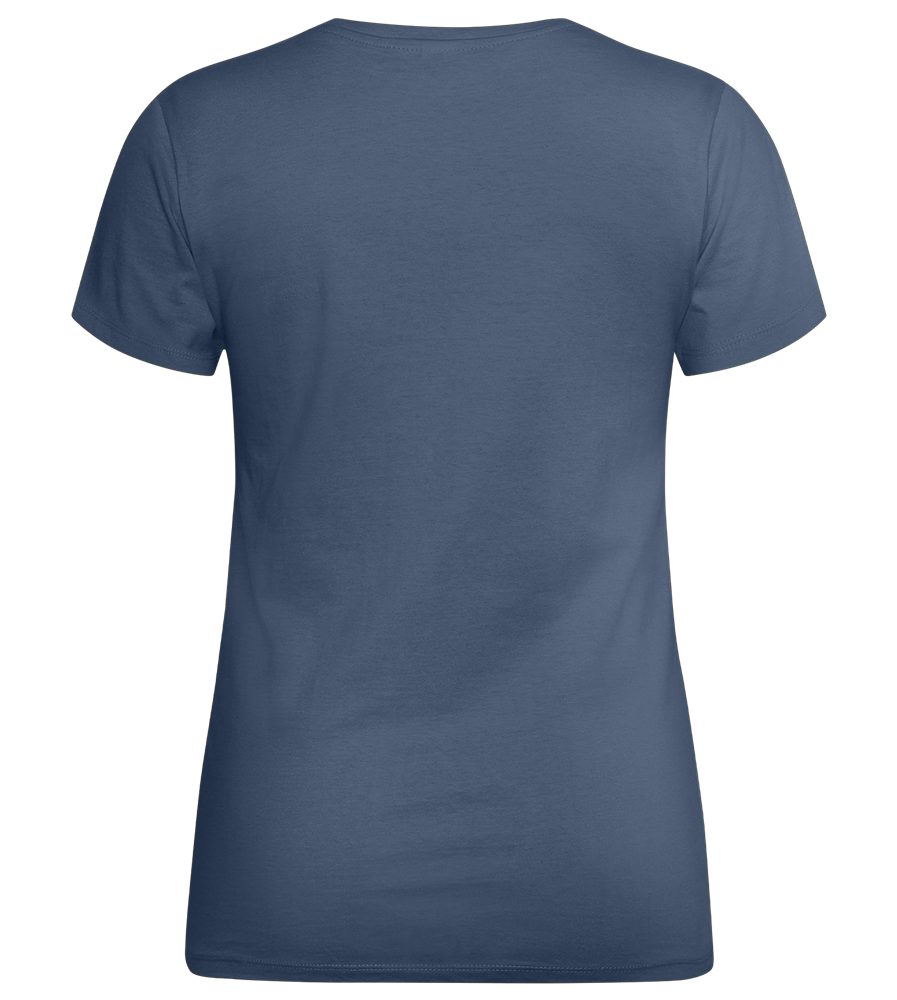 Clear Skin, Healthy Hair Design - Premium women's t-shirt_DENIM_back