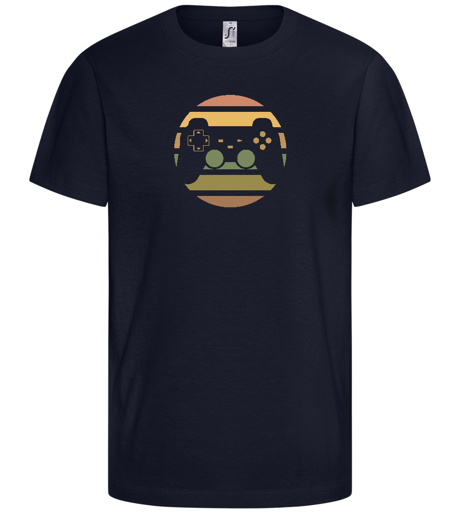 Colourful Game Controller Design - Comfort kids fitted t-shirt_FRENCH NAVY_front