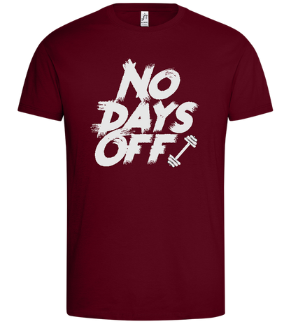 No Days Off Design - Premium men's t-shirt_CHILE_front