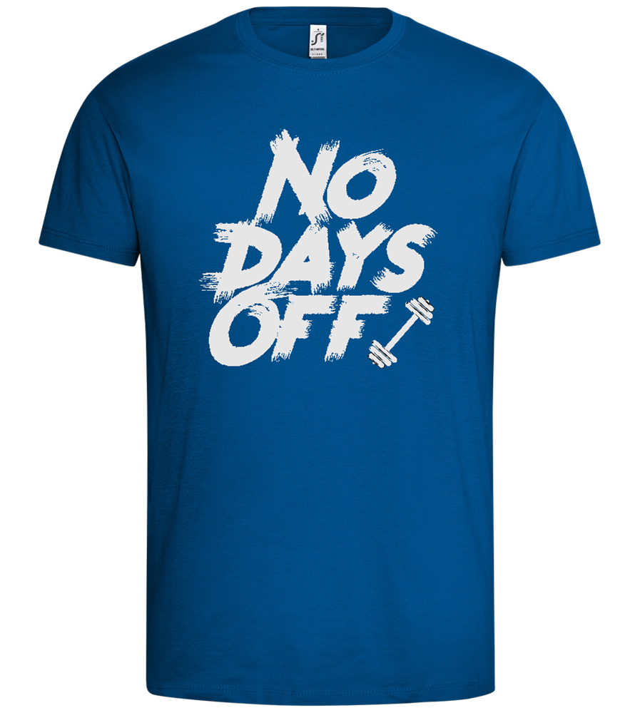 No Days Off Design - Premium men's t-shirt_ROYAL_front