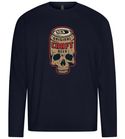 Craft Beer Can Design - Premium men's long sleeve t-shirt_FRENCH NAVY_front