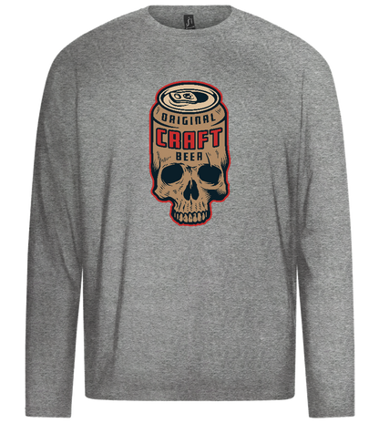 Craft Beer Can Design - Premium men's long sleeve t-shirt_ORION GREY_front