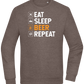 Beer Repeat Design - Comfort Essential Unisex Sweater_CHARCOAL CHIN_front